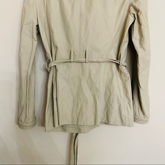 Elie Tahari Designer Leather Trim Jacket Blazer Size Small S - Picture 10 of 16